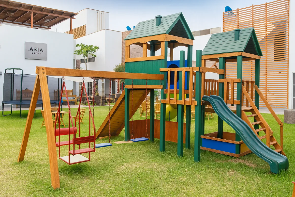 Juegos para niños en el jardín